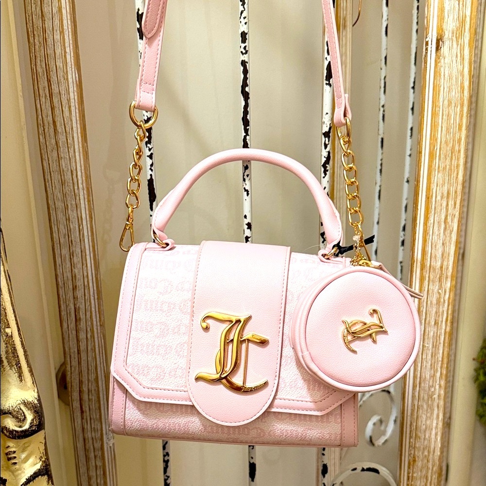 Juicy Couture Pink Mini Bag with Gold Details